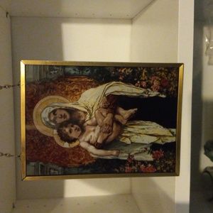 Beautiful art made out of glass,hand painted,religious